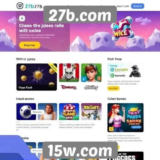 Tendências de design no site de jogos 27b.com